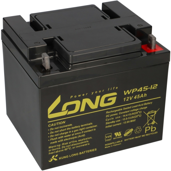 Akkusatz passend zu APC SILCON DP310-BC , bestehend aus 18 Akkus WP45-12.
